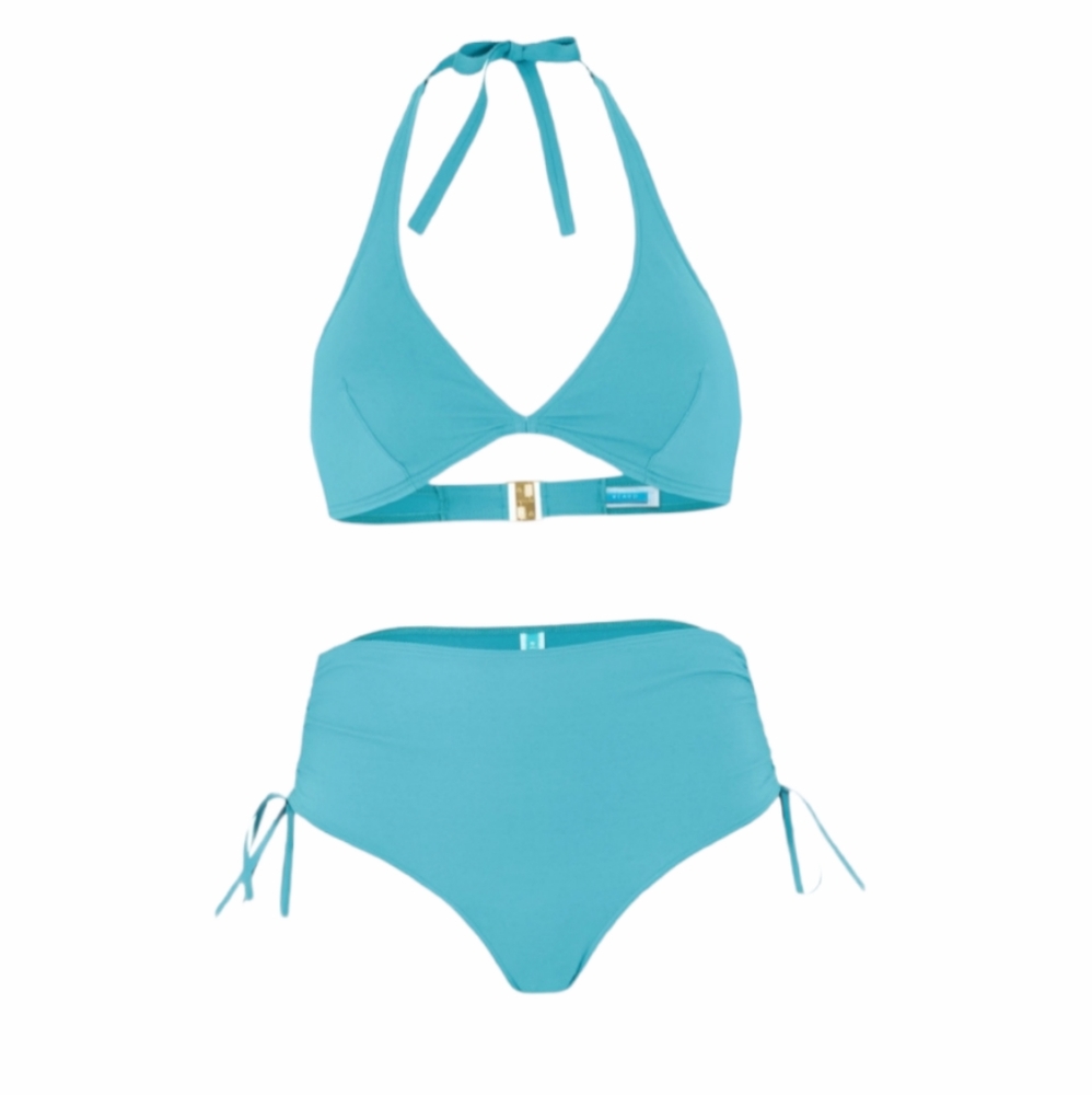 REARD Designer Turquoise 2 piece bathing suit NWT  size 10